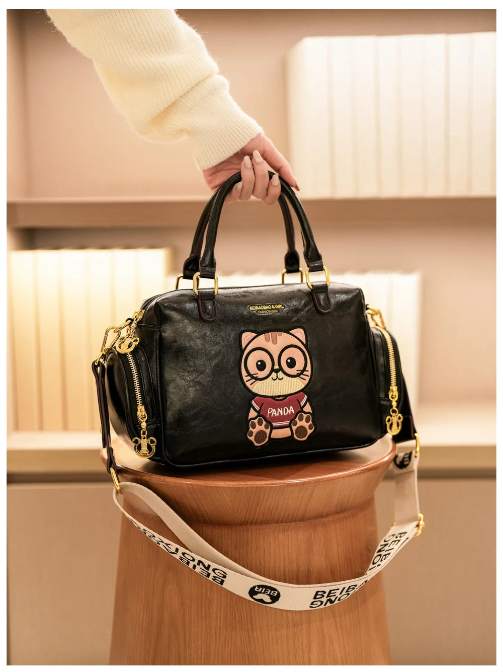 Fashion Luxury Brand Ladies Shoulder Bag Cartoon Bear Women's Crossbody Bag High Quality Tote Bag Waterproof Women's Hanbags