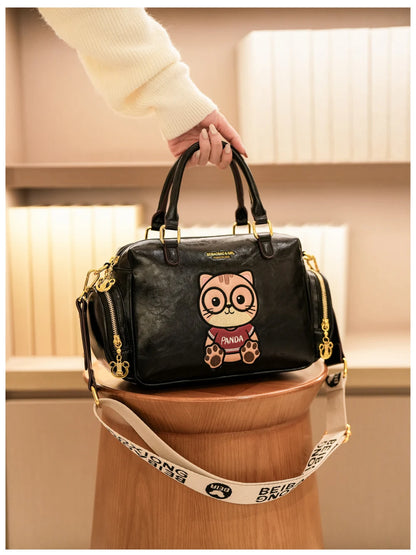 Fashion Luxury Brand Ladies Shoulder Bag Cartoon Bear Women's Crossbody Bag High Quality Tote Bag Waterproof Women's Hanbags
