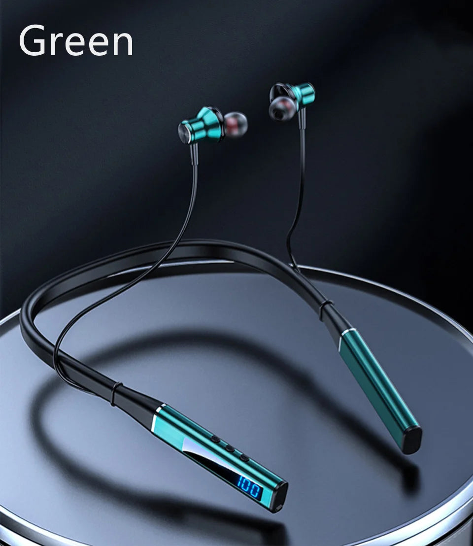 EARDECO 100 Hours Playback Bluetooth Headphone Bass Inear Wireless Headphones Neckband Earphones Headphones Sport Stereo TF Card