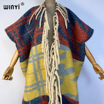 WINYI Winter cloak High Quality poncho Long Loose OverCoat Thick Warm Female coat for women down coats куртка женская chaquetas