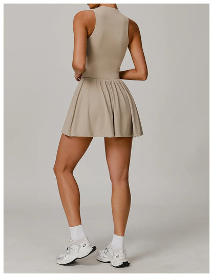 One-piece Suit Women Boilersuit Sports Jumpsuit Zipper Yoga Rompers Backless Sportswear Women Sleeveles Workout Bodysuits Female