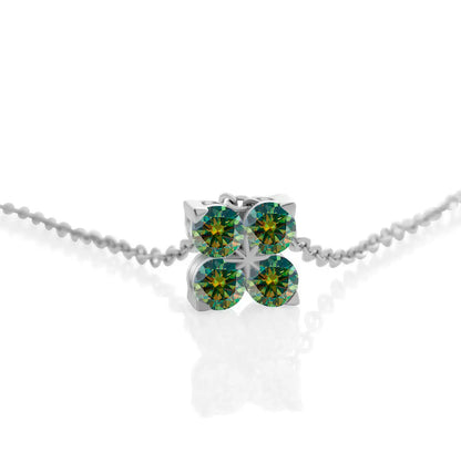 TY D VVS1 Moissanite Pandent Necklace GRA Certified 0.4ct Lab Diamond S925 Sterling Silver Dainty Necklaces For Women Minimalist