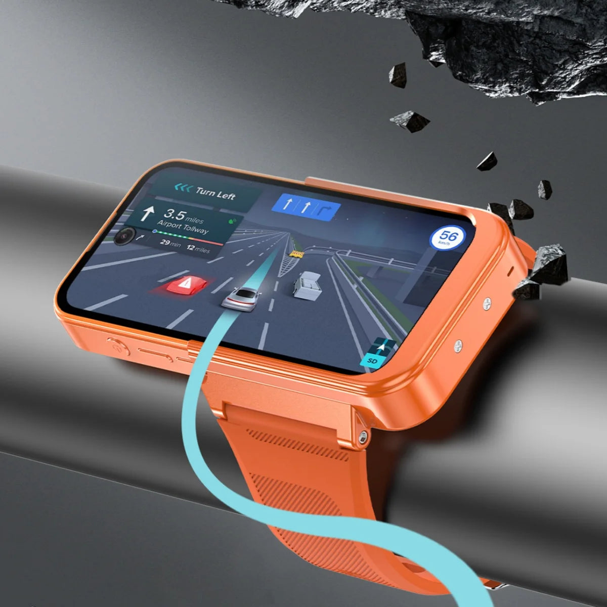 3.97 Inches Android 12.0 Mini Smart Watch Phone 8GB RAM 256GB ROM Dual SIM Standby Play Store 4G Little Smart Watch Phone