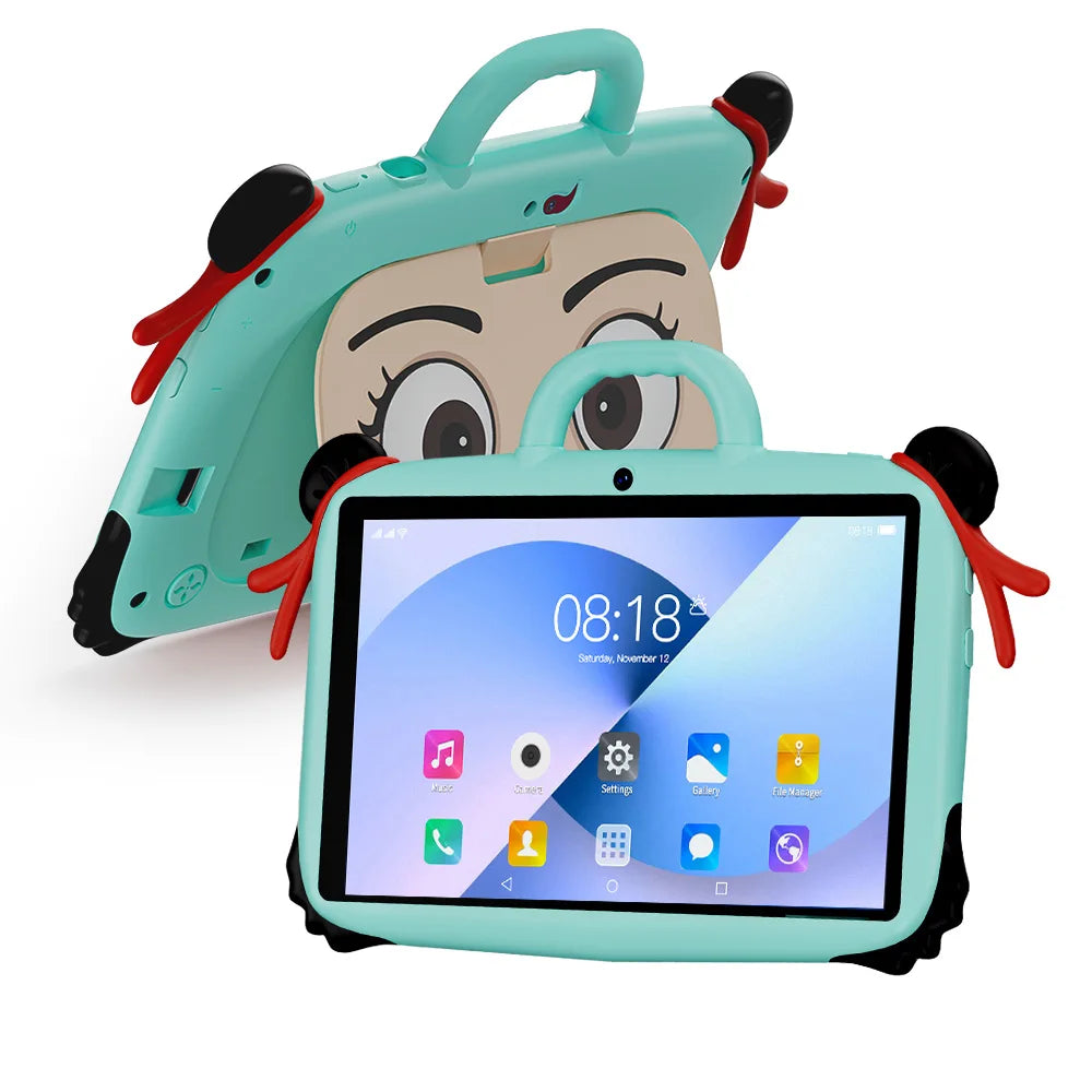 7 Inch New Cartoon Pattern Tablets For Study Education Games Children's Gifts 4GB+64GB ROM Quad Core Dual Cameras WiFi Tablet PC