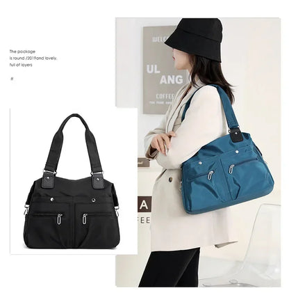 Tote Bag Handbag Shoulder Bag for Women Nylon Waterproof Large Capacity Shopping CrossBody Bag Ladies Messenger Bags Handbags