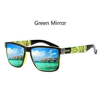 Fashion Classic Square Sunglasses Men Women Driving   Fishing Colorful Trendy Lightweight Outdoor Goggles
