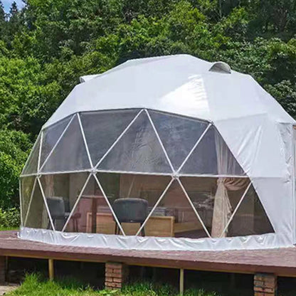 Transparent Geodesic Dome Tent, Luxury Igloo Greenhouse House Clear Bubble Dome Shelter for Backyard Garden Outdoor Activities