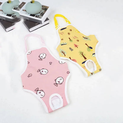 Adjustable French Bulldog Pet Shoulder Strap Physiological Pants Washable Female Dog Underwear Safety Trousers Mascotas Shorts