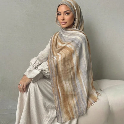 Women Big Size Plain Solid Cotton Rayon Crease Hijab Scarf Lady High Quality Wraps and Shawls Musulman Headband Islamic Turban