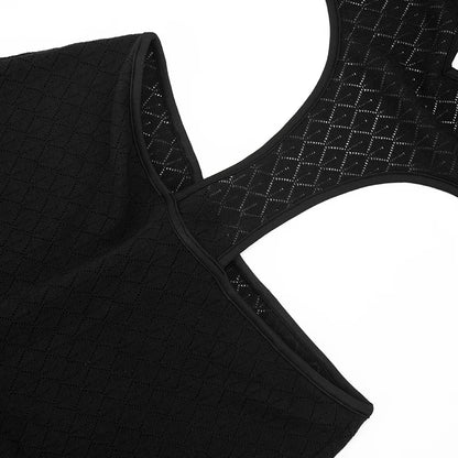 Woman Halter See Through Sexy Lace Hollow-out Patchwork Bodycon Jumpsuits  Backless Rompers Female Streetwear Overalls