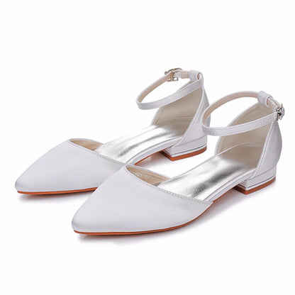 Crystal Queen Women Sandals Ladies Sexy Shoes Female Flats Point Toe Summer Shoes Casual Party Dress Flat