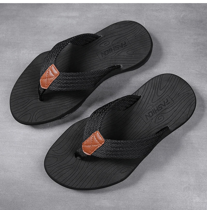 High Quality Hot Sale Men Flip Flops Summer Beach Flip Flops Men Fashion Breathable Casual Beach Men Slippers Summer Outdoor