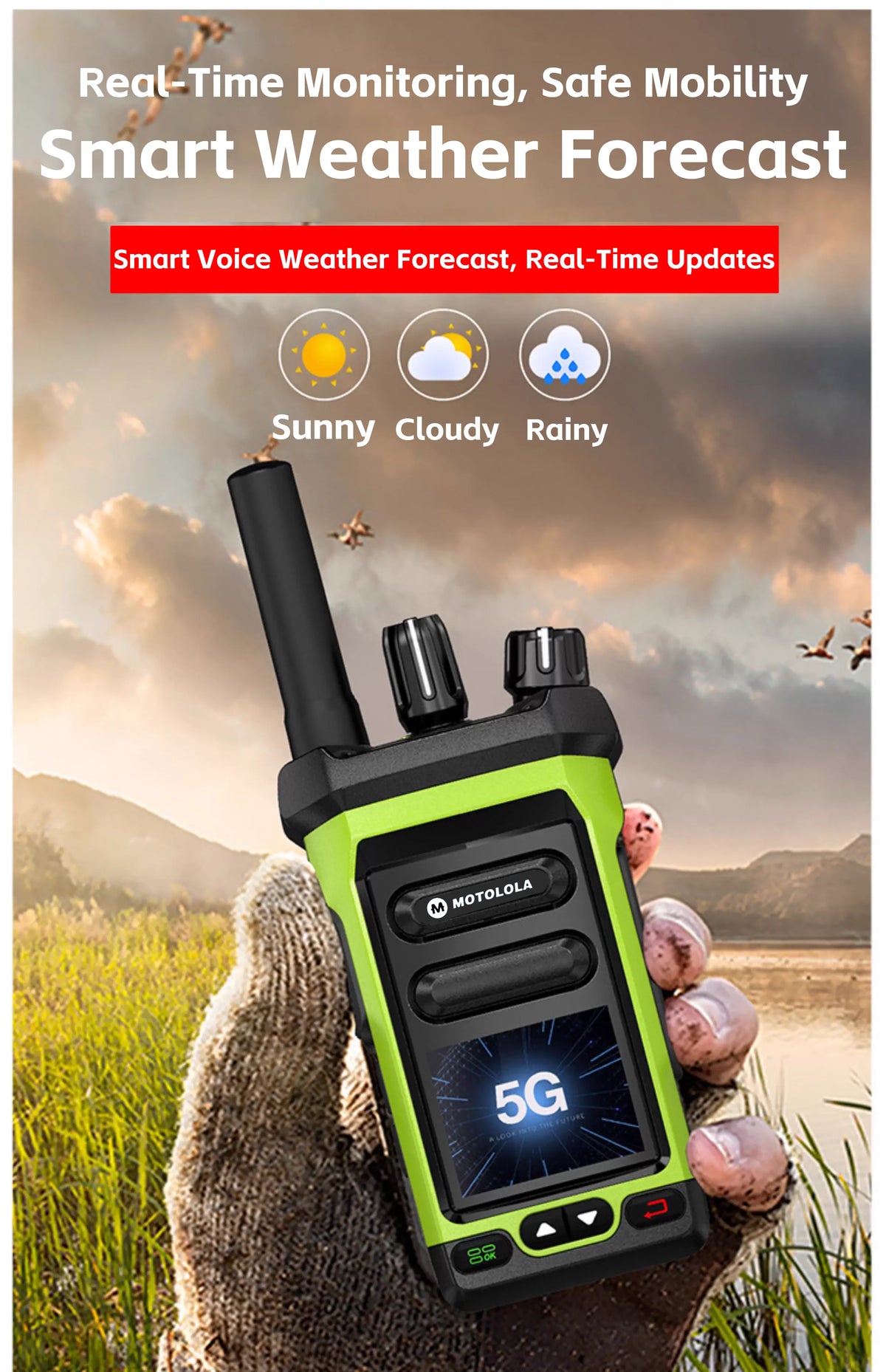 4G LTE Mini Android Walkie Talkie PTT Long Range 5000Km Intercom Sim Card Compatible POC-Global Radio