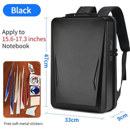 Gaming Laptop Backpack Anti-theft Waterproof Backpack USB Men's PC Hard Shell Business Travel Backpack Stereotype Game Bag 17.3
