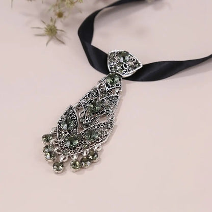 Adjustable Wedding Tie Diamond Suit Accessories Unisex Men Ties Women Necktie Formal Business Ties Metal Rhinestone Necktie