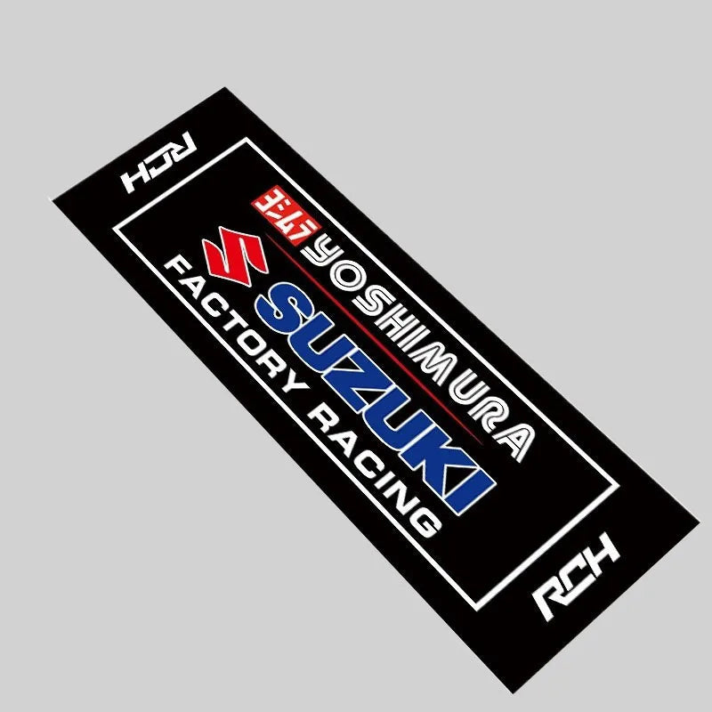 Motorcycle Display Carpet Suzuki Parking Mat Non Slip Garage Rug for Sports Racing Moto Electric Bike Entrance Home Decor
