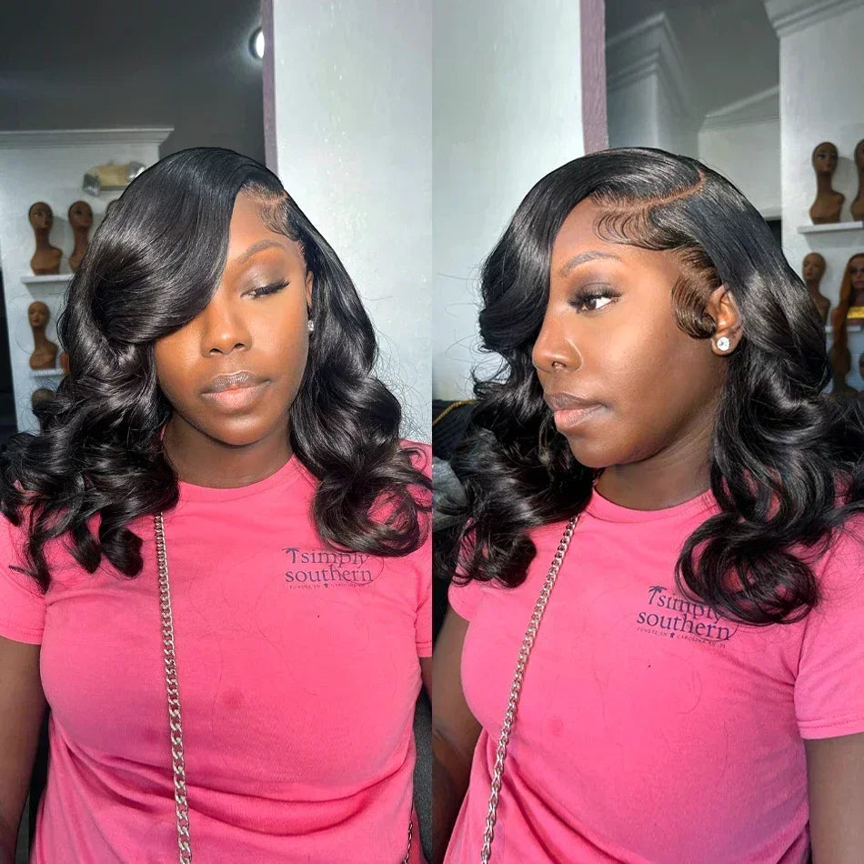 2026 HOT SALE Body Wave Lace Front Wig PrePlucked Brazilian Human Hair Lace Frontal Wigs For Women Lace Closure Wig
