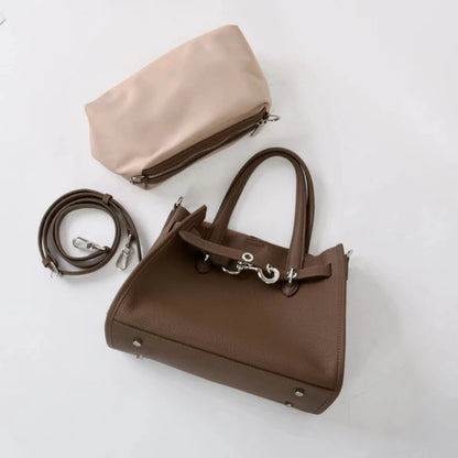 2026 Top grade Women's Genuine Leather Bag High Quality Casual Versatile Handbags Female Shoulder Bags Commute Totes Coffee