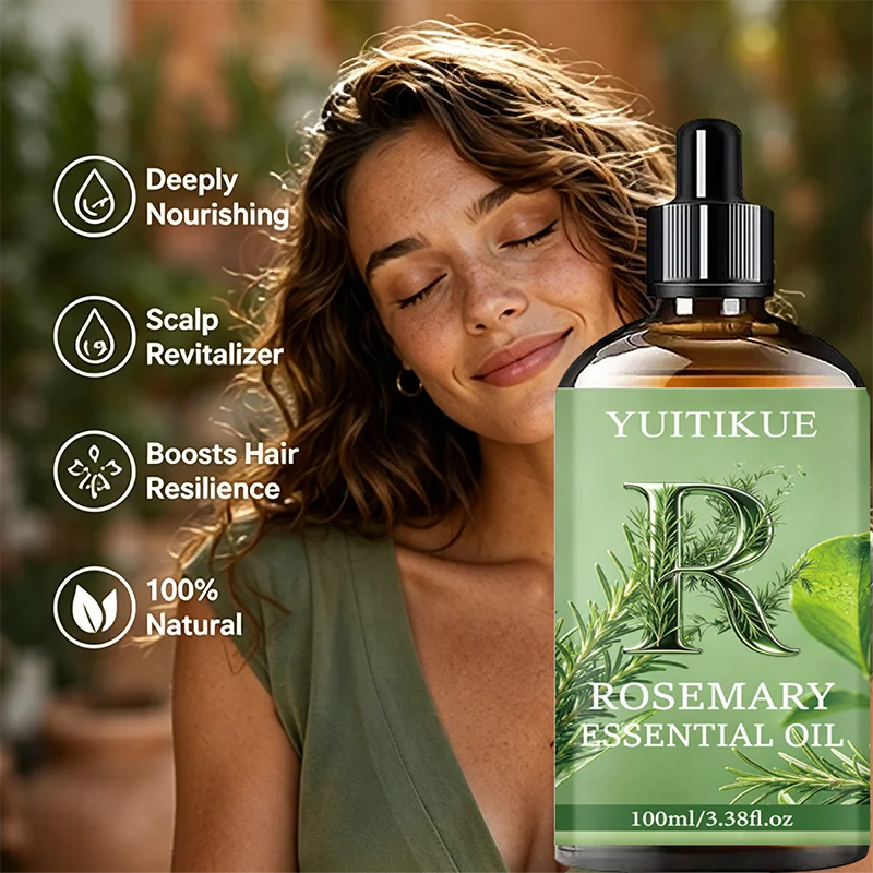 Rosemary Essential Oil Nourish Scalp Strengthen Hair Hydrating Skin Massage Oil Natural Aromatherapy Daily Body Hair Care
