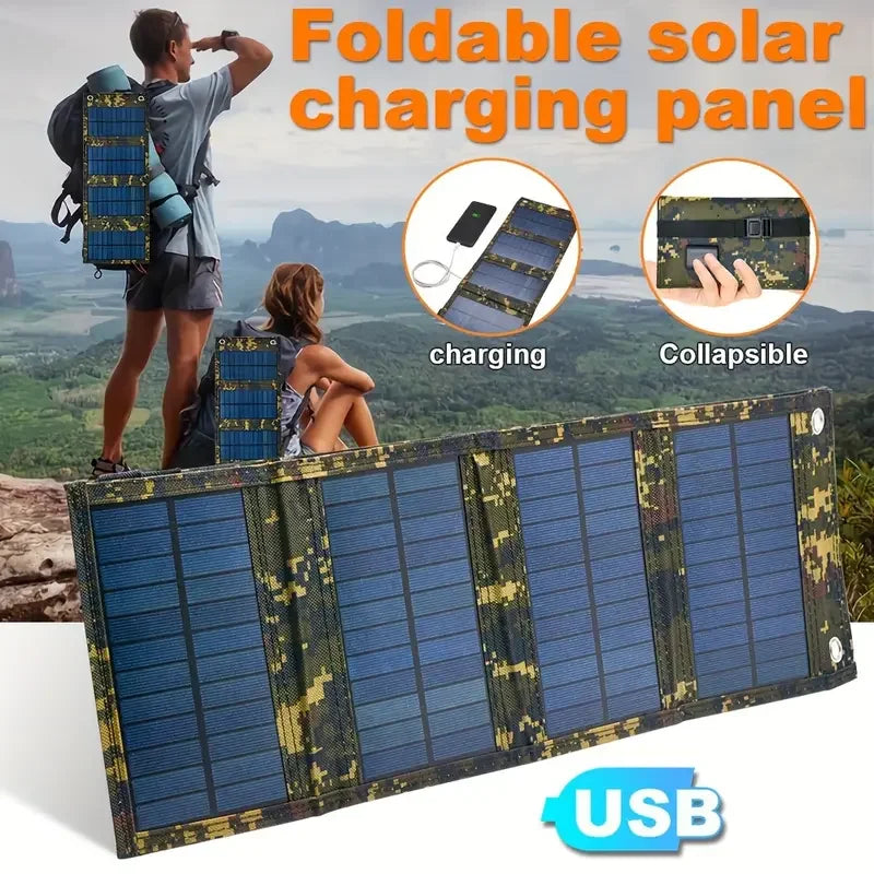 Portable USB Foldable Solar Panel Folding Solar Panels For Travel Mobile Phone Charging Bank Flashlight Fan Mobile Phone Battery