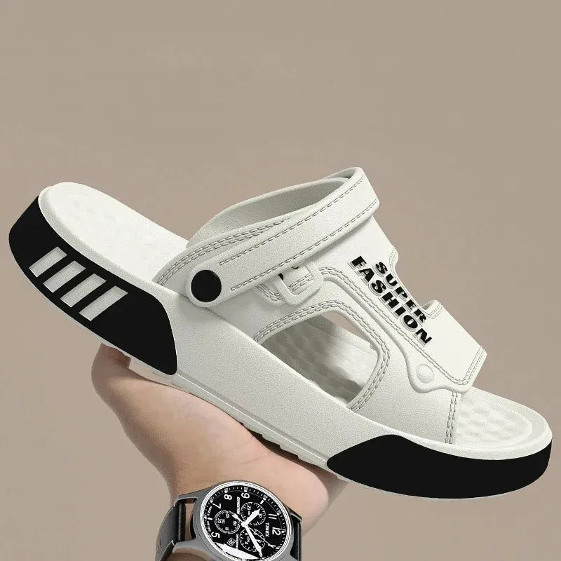 Men's Summer EVA Slippers Soft Thick Sole Sandals Indoor Outdoor Walking Beach Shoes Home House Slippers for Men