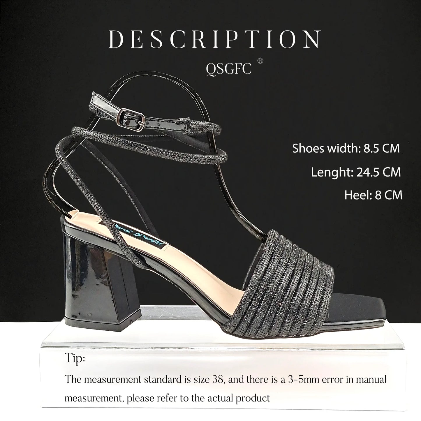 Stylish And Special Olive Bright Bag Match Women's Sandals Set With Big Diamond Tassels And Long And Short Double Chains