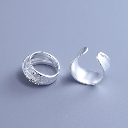 VENTFILLE 925 Sterling Silver Irregular Ring for Women Geometry Versatile Minimalism  Accessories Jewelry Gift Dropshipping