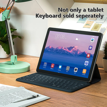 New Upgraded Pad 10.1 Inch Android Tablet Octa Core 4GB+64GB ROM Dual Phone Call WiFi Google Play Tablet PC with Keyboard Case