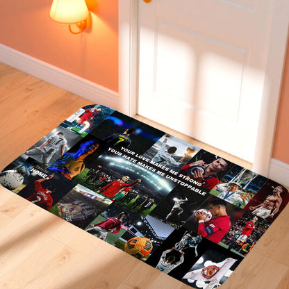 C-CristianoS R-Ronaldo CR7 Doormat Kitchen Rugs for Bedroom Front Door Mat Non-slip Pad Room Decoration Motorcycle Carpet Home