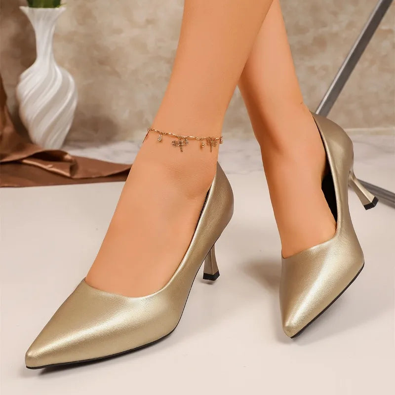 Women High Heels Pumps Thin Heel Spring Autumn New Style Shoes Pointed Toe Single Shoes for Women Luxury Designer Heels Women
