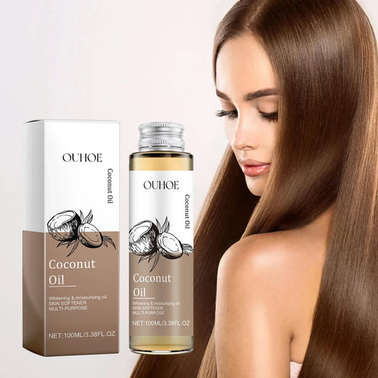 Multipurpose Coconut Oil - For Hair, Skin & Makeup Removal - Natural Moisturizing & Nourishing - Pure Cold Pressed Coconut Oil
