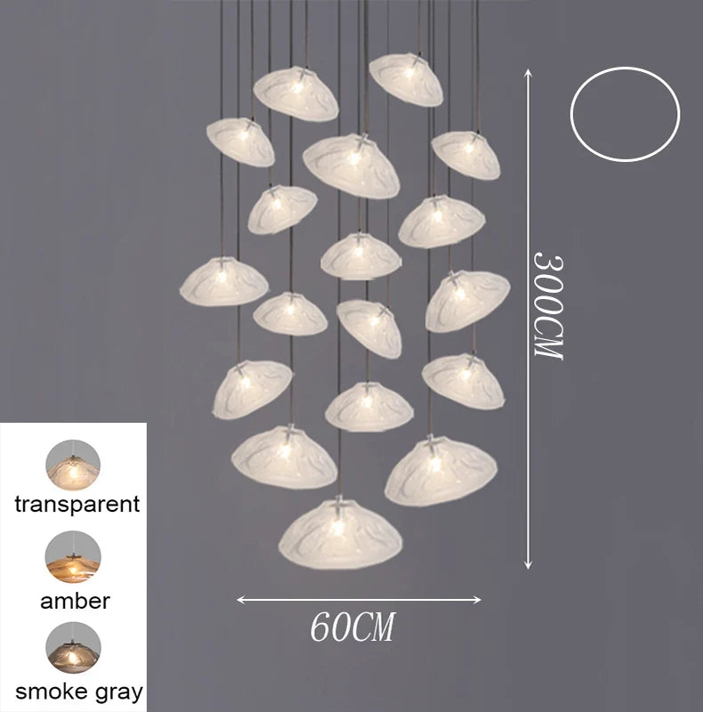 Modern Stair chandelier Pendant lights indoor lighting Ceiling lamp hanging light led Chandeliers for living room indoor lightin