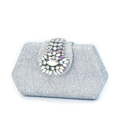 New Fashion Italian Design Rhinestone Pointed-Toe High Heel Shoes & Matching Bag Set Shoe and Bag Set for Nigeria Party Italy