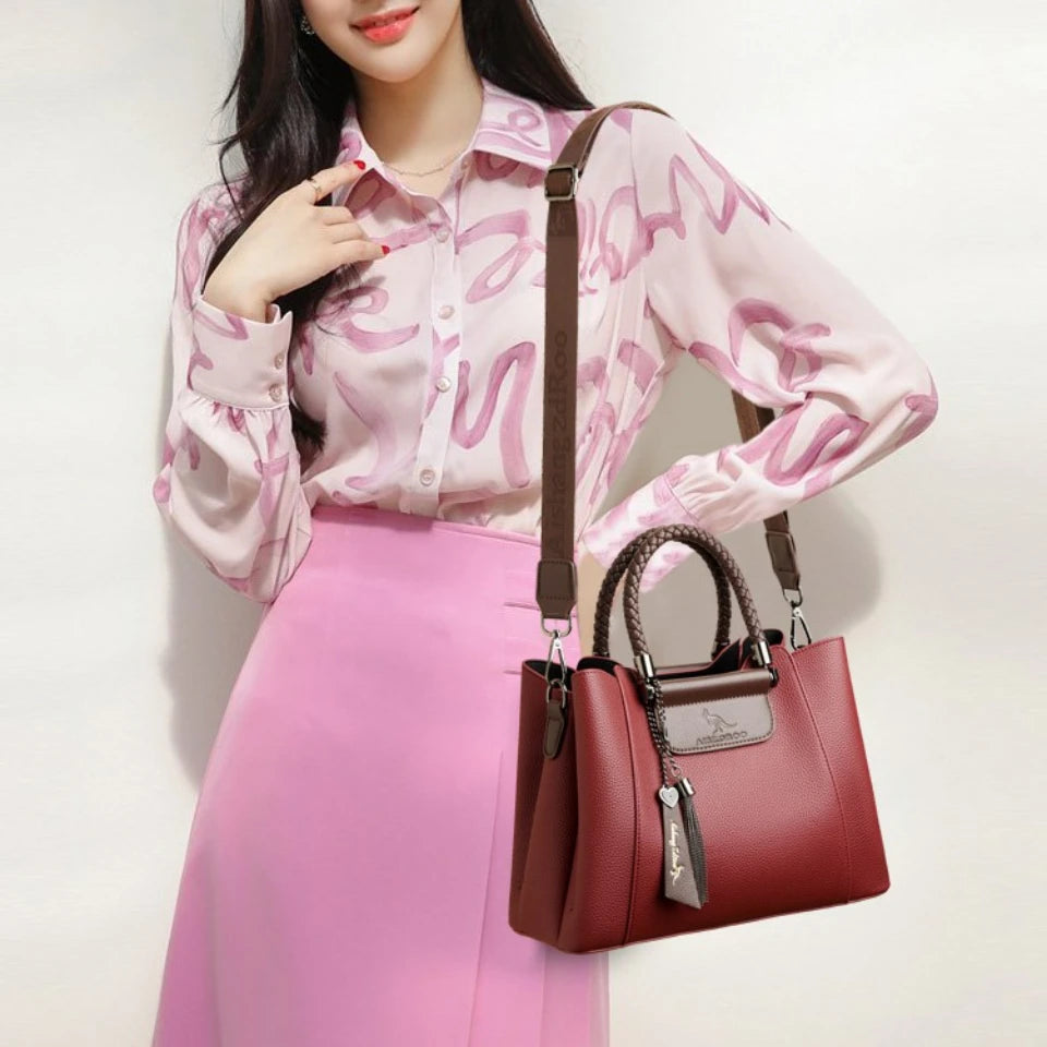 Designer Shoulder Hand Bags for Women Sac Woven Handle High Quality Leather Casual Tote Luxury Women Bags Handbag Crossbody Sac