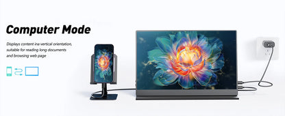 UPERFECT 18 Inch 4K Portable Monitor IPS Display 3840x2160 External Second Gaming Screen For Gaming Laptop PS4 Switch Mini PC