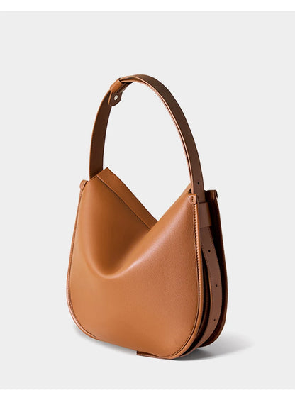 Genuine Leather Women Tote Bag 2025 New Large Capacity Women's Shoulder Bag Luxury Designer Cowhide Crossbody Bags 2522