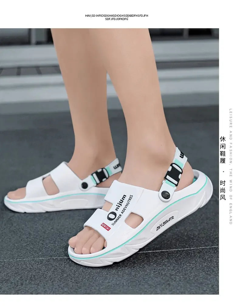 Unisex Slippers Summer Men Sandals Fashion Women Garden Shoes Orginal Beach EVA Slides Soft Thick Shoes Outdoor Non Slip Home