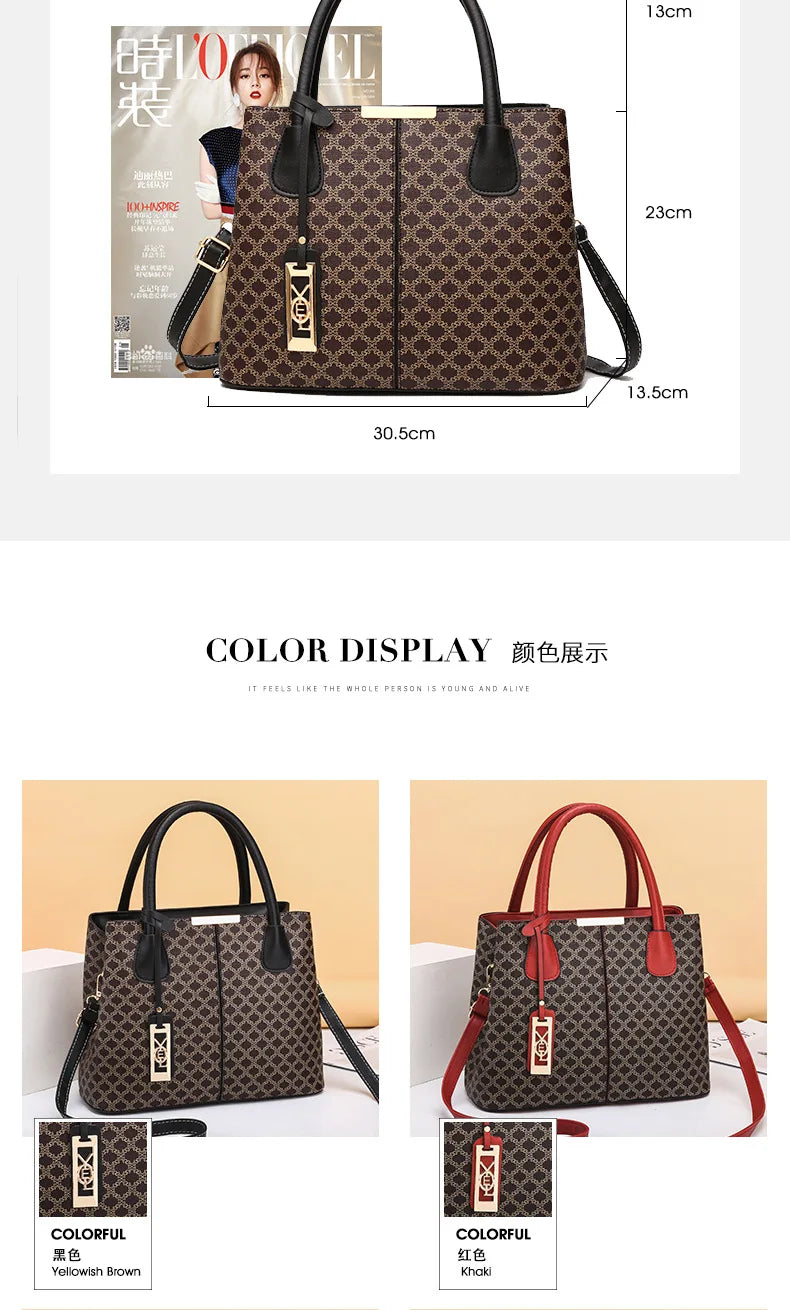 High Quality Ladies Shoulder Bag Women Handbag Designer Large Capacity Printing Women's Shopping Messenger Bags Bolso Mujer