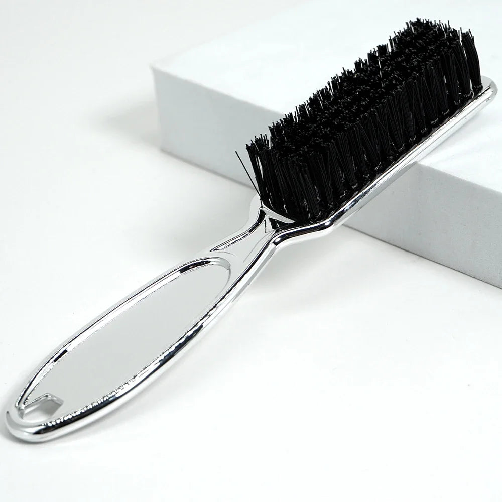 Beard Styling Brush Professional Shaving Beard Brush Hair Oil Head Styling Carving Cleaning Brush, Special for Real Hair Wigs