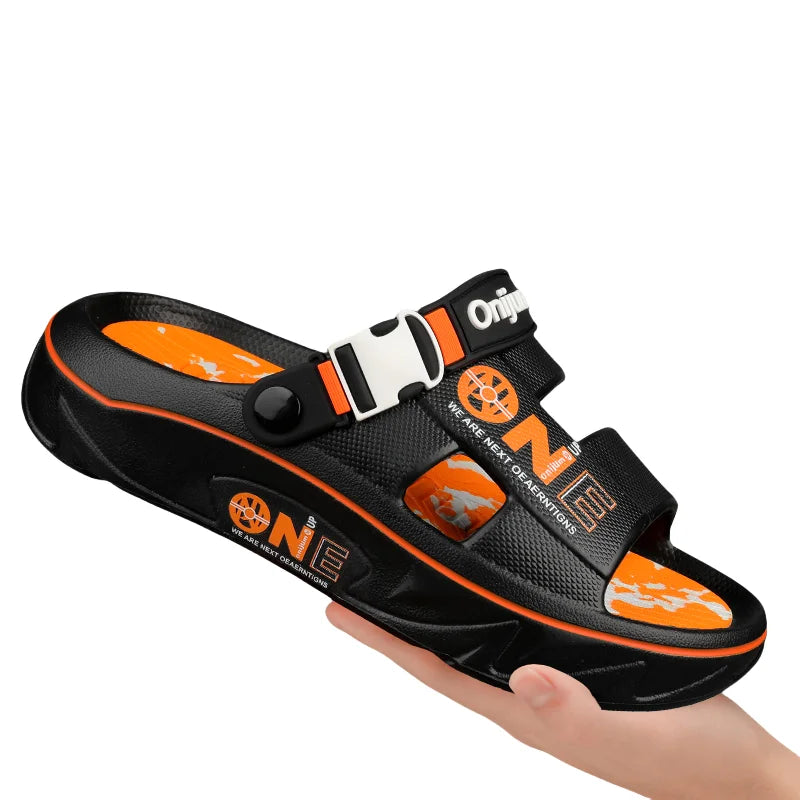 Summer Men's Slippers Outdoor Sandals Beach Comfortable EVA Soft Slides Clogs Casual Garden Shoes Men Women Indoor Home Slippers