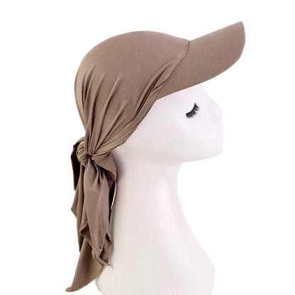 2024 New Instant Hijabs Hijab Cap for Women Bonnet Voile Muslim Sun Hats Scarf Wrap Baseball Caps Bandana Hijab Bonnet Turban