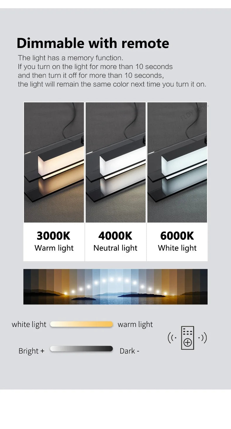 LED Chandelier Pendant lights restaurant lights Nordic modern minimalist office long bar dining room chandeliers kitchen lamps
