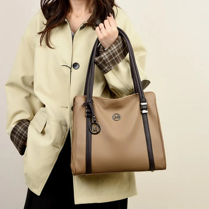 Soft Leather Luxury Handbags Women Bags Designer Shoulder Sac Ladies Large Capacity Top-Handle Bags Shopping Tote Bag Sac A Main