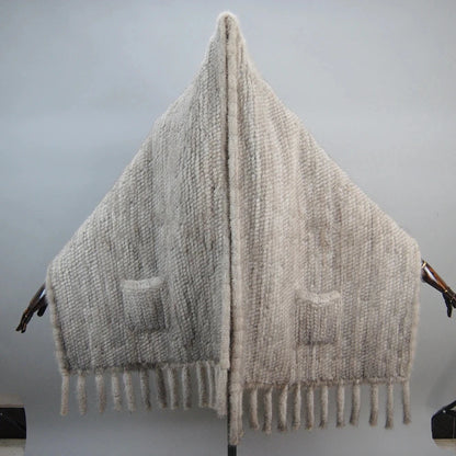 Hot Sale Women Winter Knitted Real Mink Fur Scarf Shawl Natural Warm Mink Fur Pashmina Lady Long Style 100% Genuine Fur Scarves