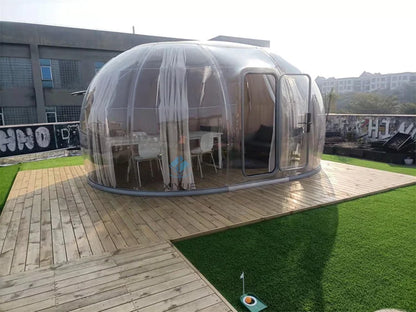 XIYUE Villa Garden Wind Resistance Pc Polycarbonate Planetarium Dome Tent Modular Domes Tent for Resorts Camping Geodesic Dome