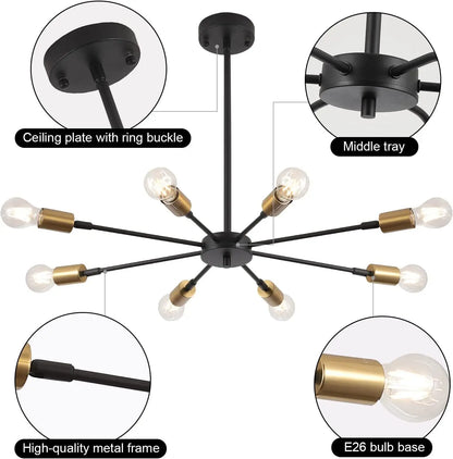Living Room Ceiling Lamp Modern Chandelier Home Lighting E27 Mounted for Bedroom dining Room Corridor Light Balcony Lights