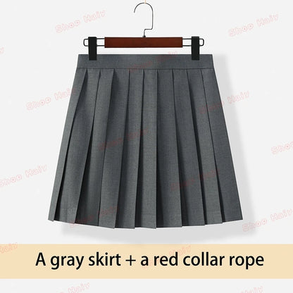 JK Japanese School Uniform Jacket Girls Multicolor Graduation Outfit for Harry Magic Academy with Sexy Pleated Skirt Tie Set New