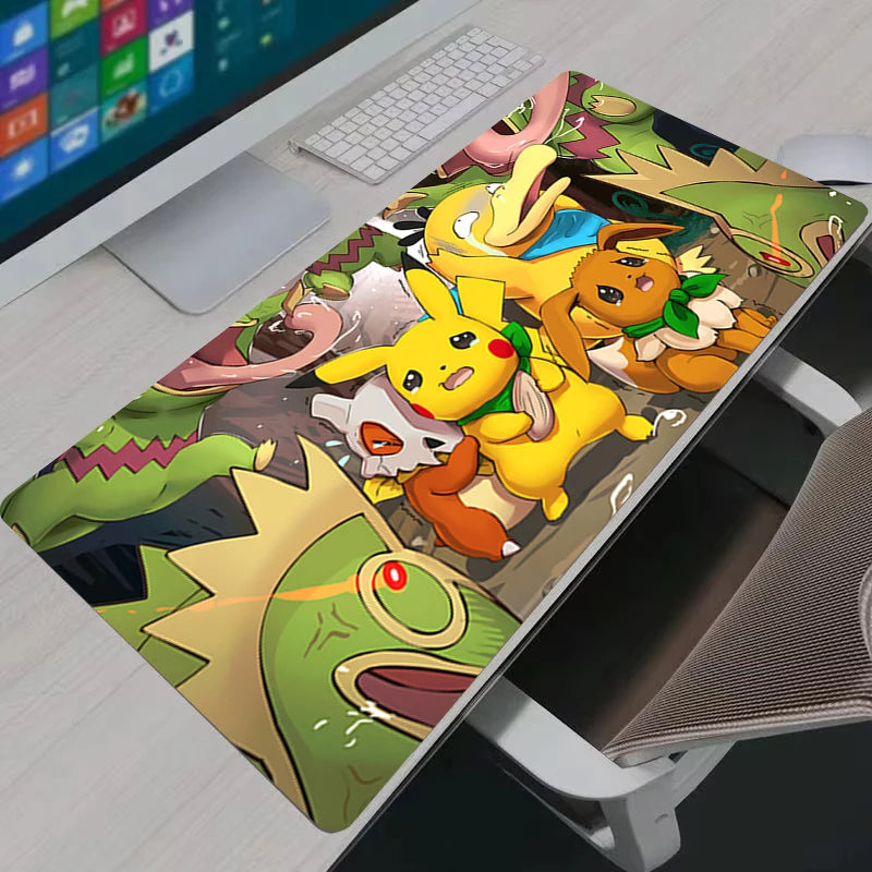 Anime Mouse Pad Cubone Desk Mats Gaming Accessories Large Gamer Computer Office PC Laptop Keyboard Desk Pad Pokemon Mausepad