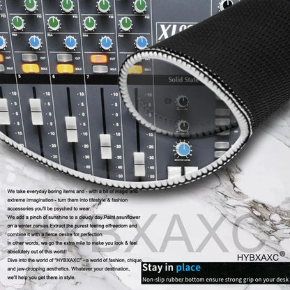 HYBXAXC Mouse Pad XXL Audio Mixer Mixing MouseMat Console DIY Custom Gaming Mat PC Mousepad Large Pads 60x30/70x30cm Gaming Desk