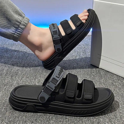 Men's Slippers Summer EVA Non-slip Soft Platform Slides Sandals Indoor Outdoor Walking Beach Shoes Flip Flops Casual Mens Shoes